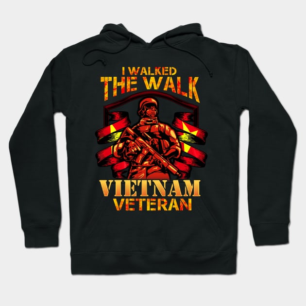 I walked the Walked Vietnam Veteran Gift Hoodie by Riffize